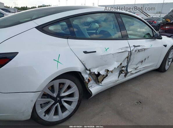 5YJ3E1EB7NF339345 2022 TESLA MODEL 3 White Vista frontal