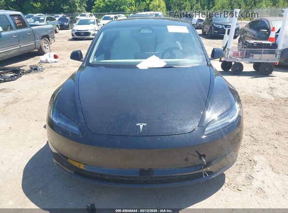 5YJ3E1EB7RF814840 2024 TESLA MODEL 3 Black Front view