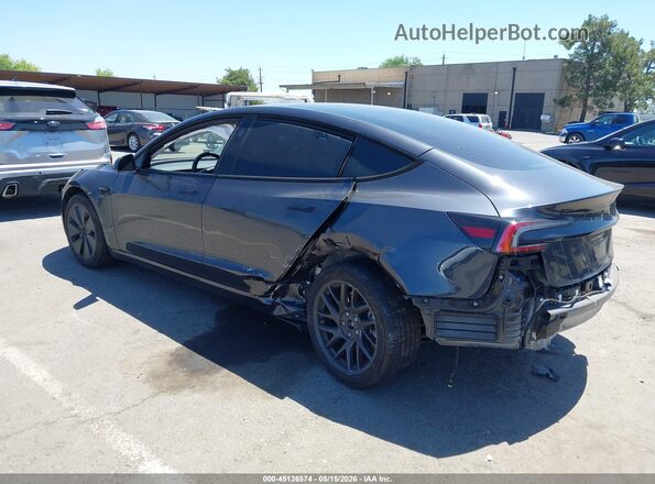 5YJ3E1EB7SF874283 2025 TESLA MODEL 3 Black Tył lewy