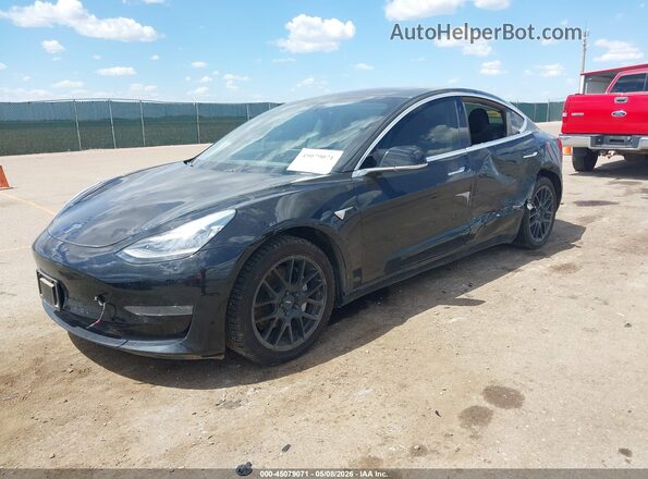 5YJ3E1EB8JF127192 2018 TESLA MODEL 3 Black Передня ліва чверть