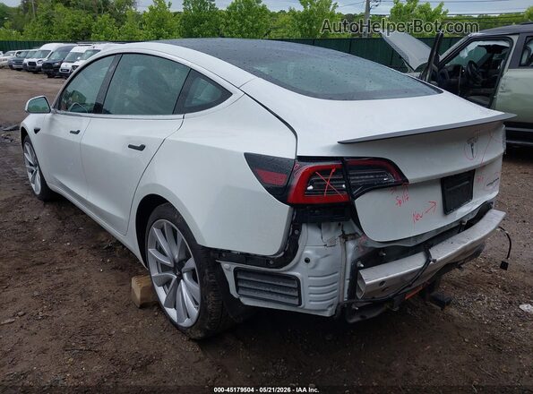 5YJ3E1EB8LF667550 2020 TESLA MODEL 3 White Widok z przodu
