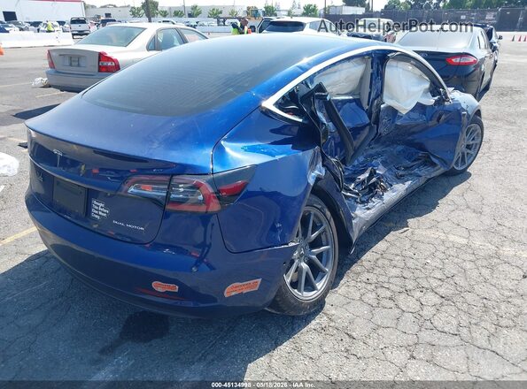 5YJ3E1EB8LF711045 2020 TESLA MODEL 3 Blue Tył prawy
