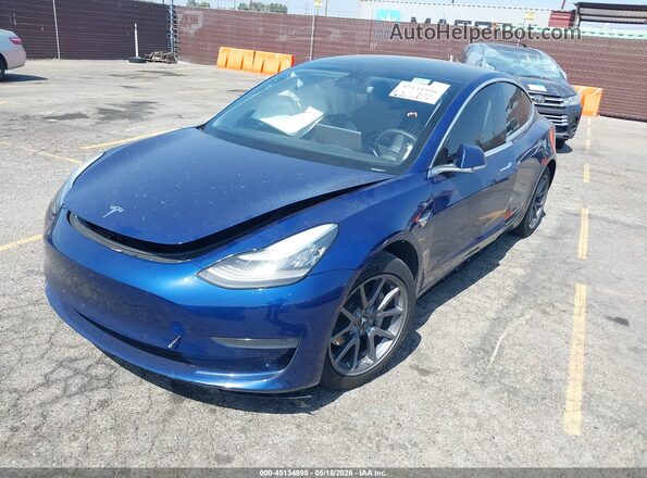 5YJ3E1EB8LF711045 2020 TESLA MODEL 3 Blue Przód lewy