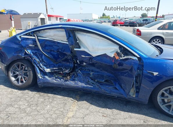 5YJ3E1EB8LF711045 2020 TESLA MODEL 3 Blue Widok z przodu