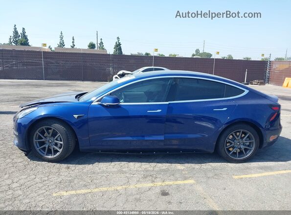 5YJ3E1EB8LF711045 2020 TESLA MODEL 3 Blue Widok wnętrza z tyłu