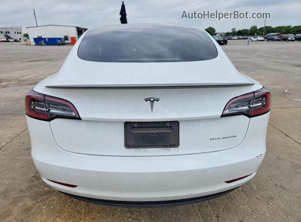 5YJ3E1EB8NF270259 2022 TESLA MODEL White უკანა ხედი