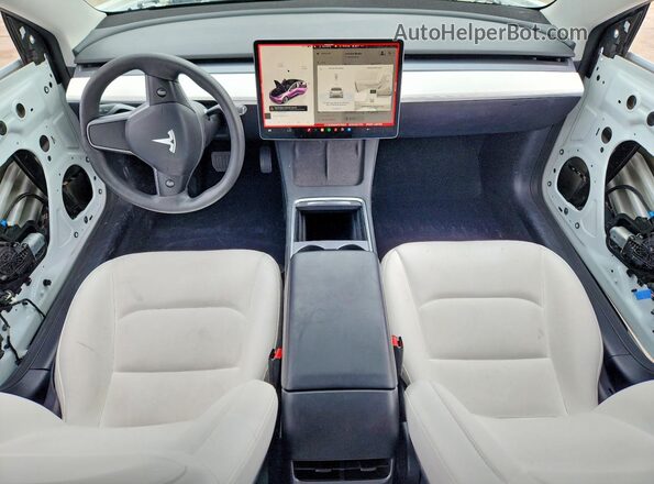 5YJ3E1EB8NF270259 2022 TESLA MODEL White წინა პანელის ხედი