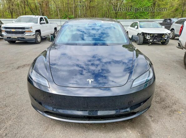 5YJ3E1EB8SF048705 2025 TESLA MODEL Черный Вид спереди