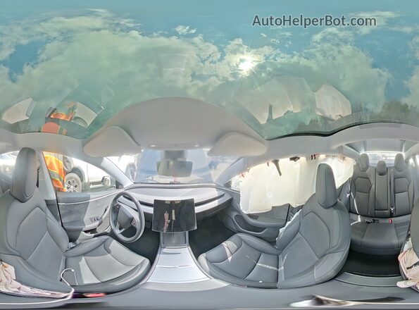 5YJ3E1EB8SF048705 2025 TESLA MODEL Черный Вид наклейки с VIN-кодом