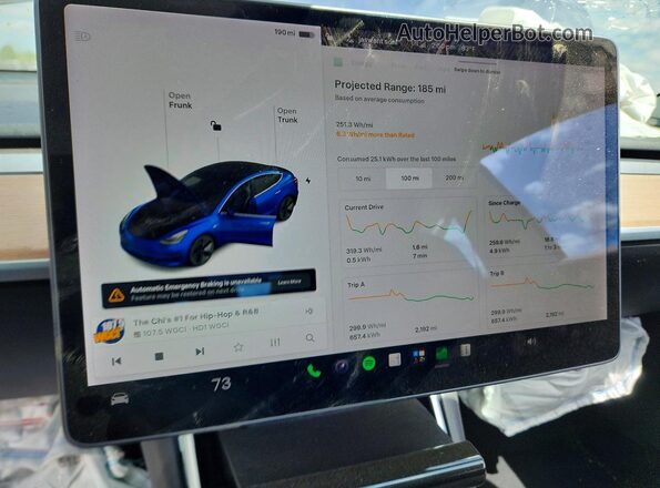 5YJ3E1EB9JF095191 2018 TESLA MODEL Blue 