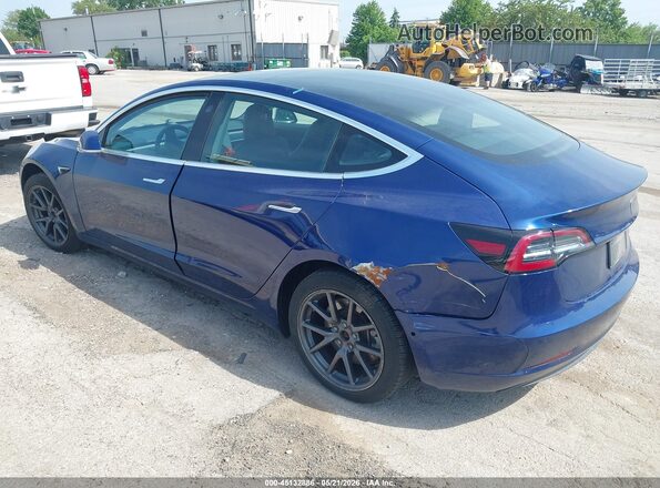 5YJ3E1EB9KF452712 2019 TESLA MODEL 3 Blue Rear left