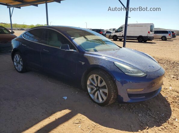 5YJ3E1EB9LF640258 2020 TESLA MODEL Blue Front right
