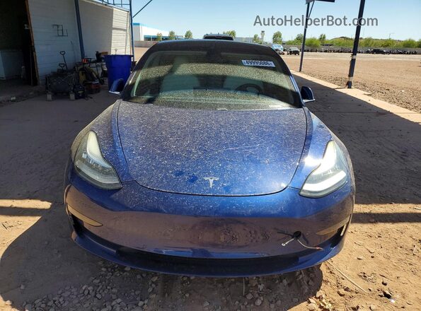 5YJ3E1EB9LF640258 2020 TESLA MODEL Blue Front view