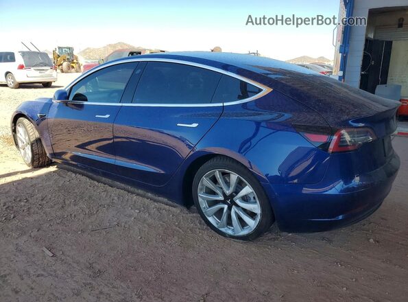 5YJ3E1EB9LF640258 2020 TESLA MODEL Blue Rear left