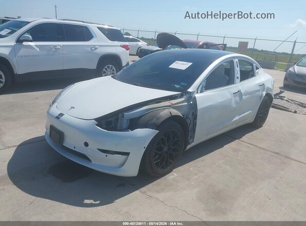 5YJ3E1EB9LF742661 2020 TESLA MODEL 3 White Vista tres cuartos delantera izquierda