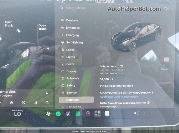 5YJ3E1EB9MF992807 2021 TESLA MODEL 3 Black Rear seats view