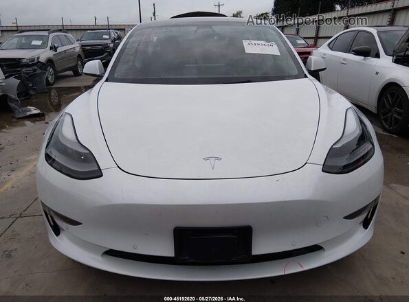 5YJ3E1EB9NF118734 2022 TESLA MODEL 3 White უკანა სალონის ხედი