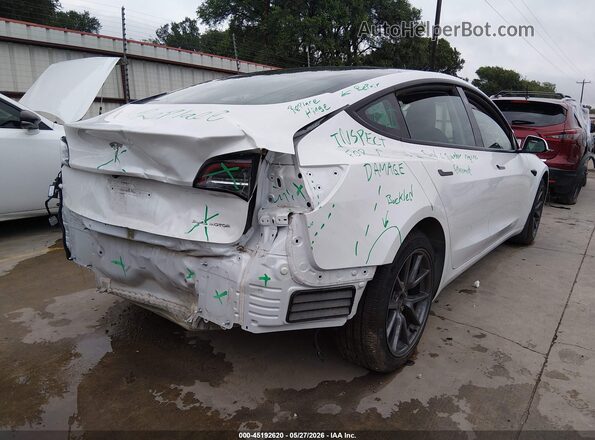 5YJ3E1EB9NF118734 2022 TESLA MODEL 3 White უკანა მარჯვენა
