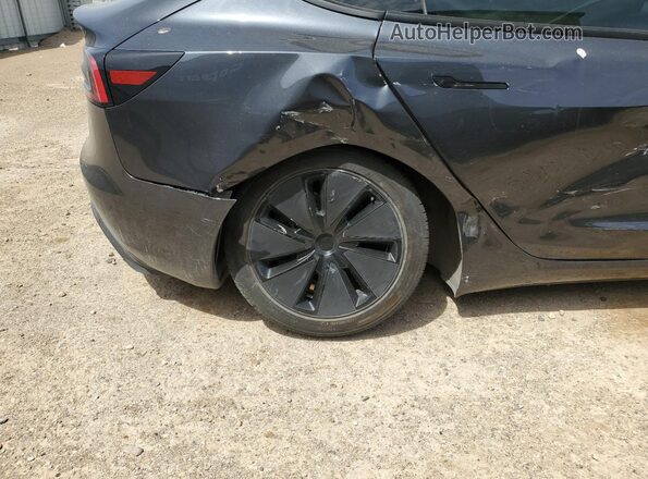 5YJ3E1EB9RF738330 2024 TESLA MODEL Charcoal VIN კოდის სტიკერის ხედი