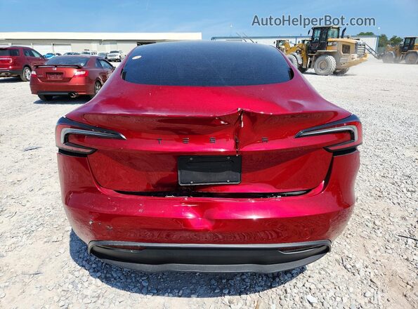 5YJ3E1EB9RF792873 2024 TESLA OTHER Красный Вид сзади