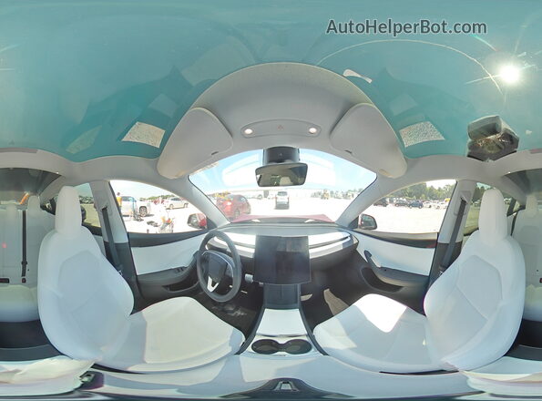 5YJ3E1EB9RF792873 2024 TESLA OTHER Красный Вид наклейки с VIN-кодом