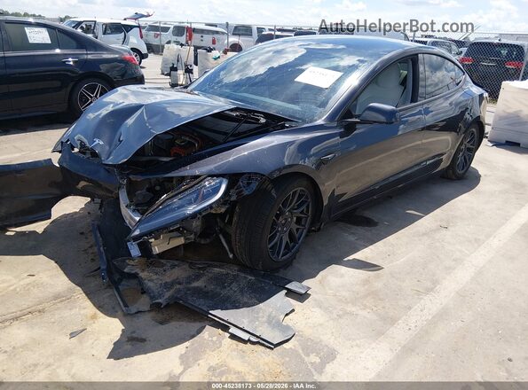 5YJ3E1EB9SF002879 2025 TESLA MODEL 3 Black Передня ліва чверть