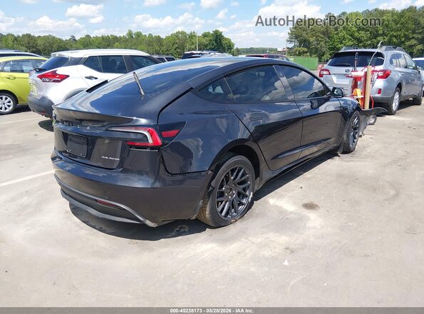 5YJ3E1EB9SF002879 2025 TESLA MODEL 3 Black Задня права чверть