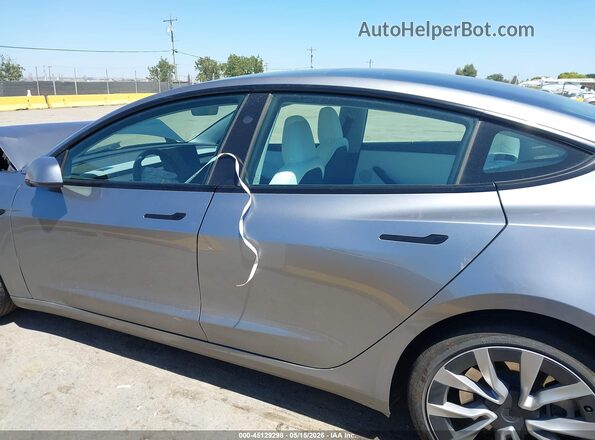 5YJ3E1EB9SF892865 2025 TESLA MODEL 3 Gray Սալոնի 360 աստիճան տեսք