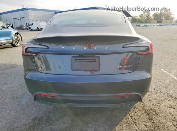 5YJ3E1EB9SF996787 2025 TESLA MODEL Gray Rear view