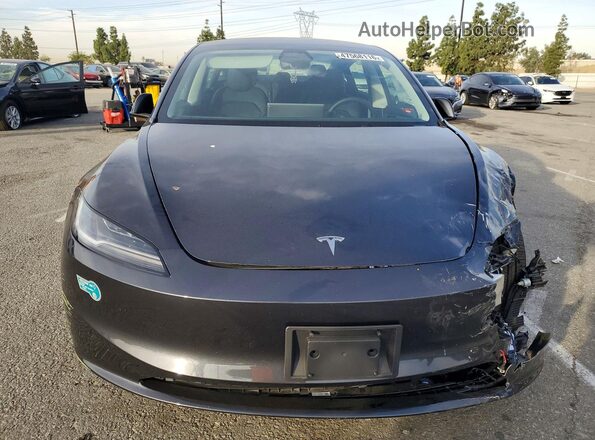 5YJ3E1EB9SF996787 2025 TESLA MODEL Gray Front view