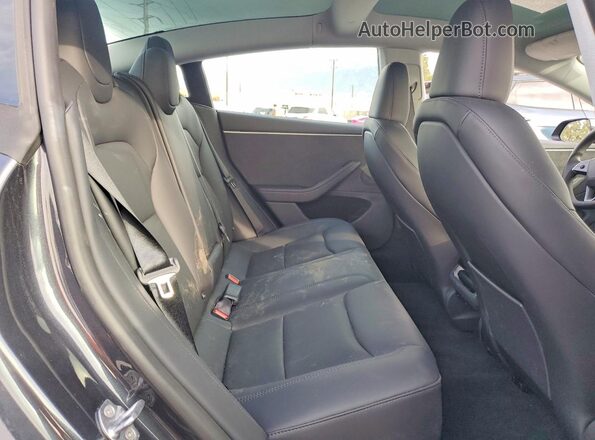 5YJ3E1EB9SF996787 2025 TESLA MODEL Gray Rear seats view