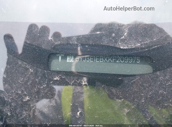 5YJ3E1EBXKF209975 2019 TESLA MODEL 3 Gray Շարժիչի բաժամունքի տեսք