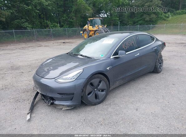 5YJ3E1EBXKF209975 2019 TESLA MODEL 3 Gray Առջևի ձախ երեք քառորդ տեսարան