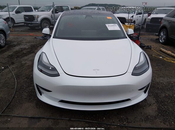 5YJ3E1EBXMF035652 2021 TESLA MODEL 3 White Սալոնի հետևի տեսք