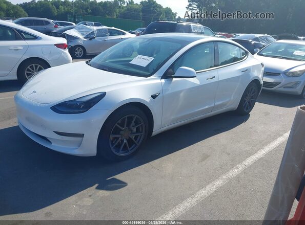 5YJ3E1EBXMF059692 2021 TESLA MODEL 3 White Przód lewy