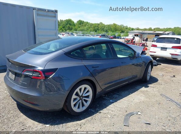 5YJ3E1EBXMF906954 2021 TESLA MODEL 3 Gray Հետևի աջ