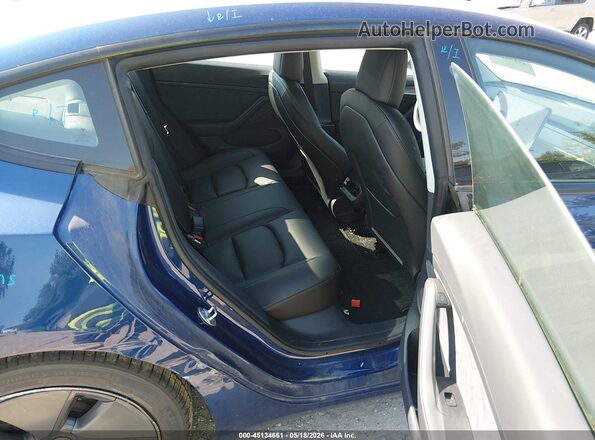 5YJ3E1EBXNF106074 2022 TESLA MODEL 3 Dark Blue Vista de la etiqueta del VIN