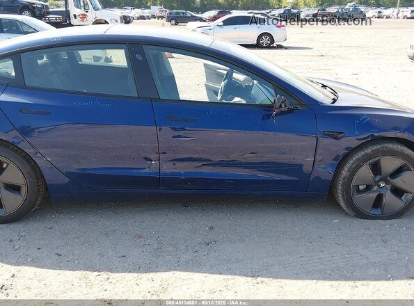 5YJ3E1EBXNF106074 2022 TESLA MODEL 3 Dark Blue 