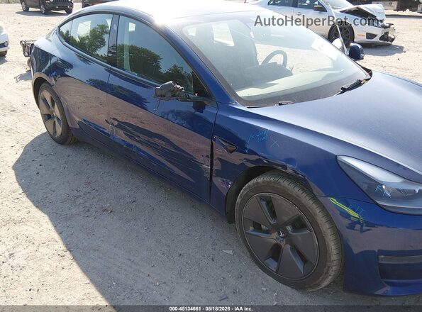 5YJ3E1EBXNF106074 2022 TESLA MODEL 3 Dark Blue 