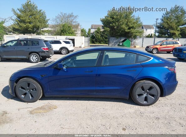 5YJ3E1EBXNF106074 2022 TESLA MODEL 3 Dark Blue Vista interior de 360 grados