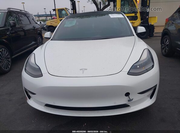 5YJ3E1EBXNF145361 2022 TESLA MODEL 3 Белый Вид задней части салона
