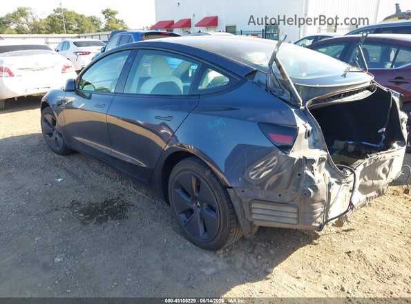 5YJ3E1EBXNF305402 2022 TESLA MODEL 3 Gray Tył lewy