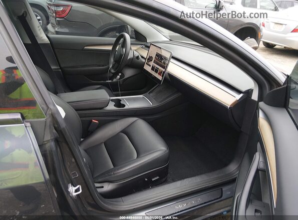 5YJ3E1EBXNF334916 2022 TESLA MODEL 3 Gray Вид салону спереду