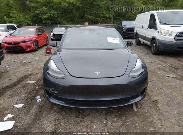 5YJ3E1EBXNF334916 2022 TESLA MODEL 3 Gray Вид щитка приладів
