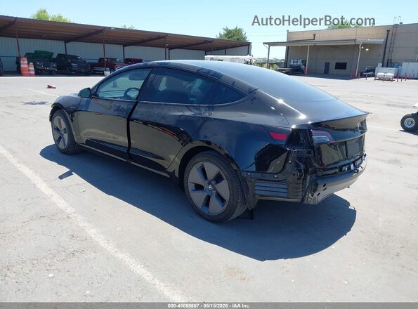 5YJ3E1EBXPF711358 2023 TESLA MODEL 3 Black Tył lewy