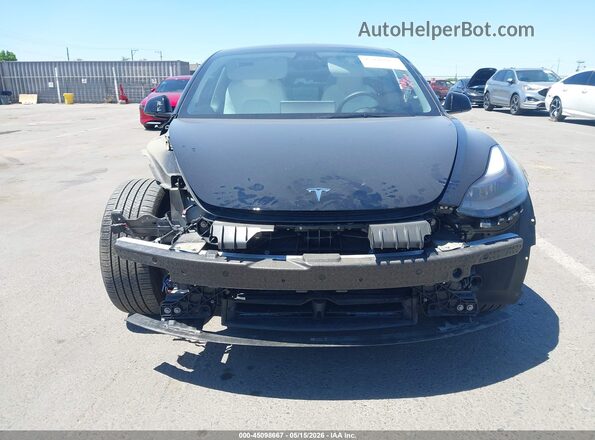 5YJ3E1EBXPF711358 2023 TESLA MODEL 3 Black Widok wnętrza z tyłu