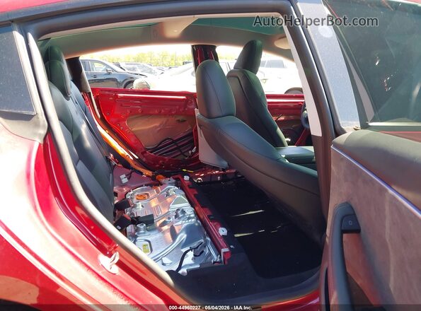 5YJ3E1EBXRF843667 2024 TESLA MODEL 3 Red VIN sticker view