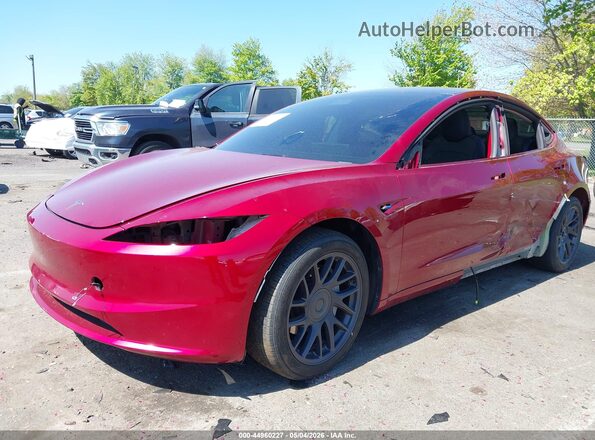 5YJ3E1EBXRF843667 2024 TESLA MODEL 3 Red Front left