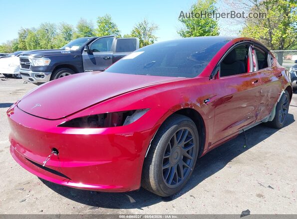 5YJ3E1EBXRF843667 2024 TESLA MODEL 3 Red Front view