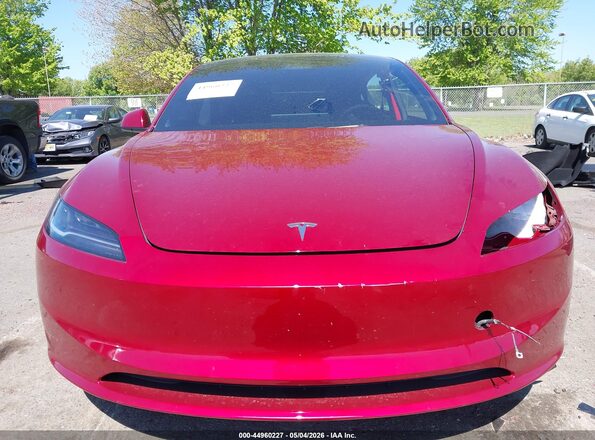 5YJ3E1EBXRF843667 2024 TESLA MODEL 3 Red Dashboard view